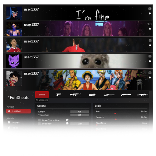 Profile banner customization preview